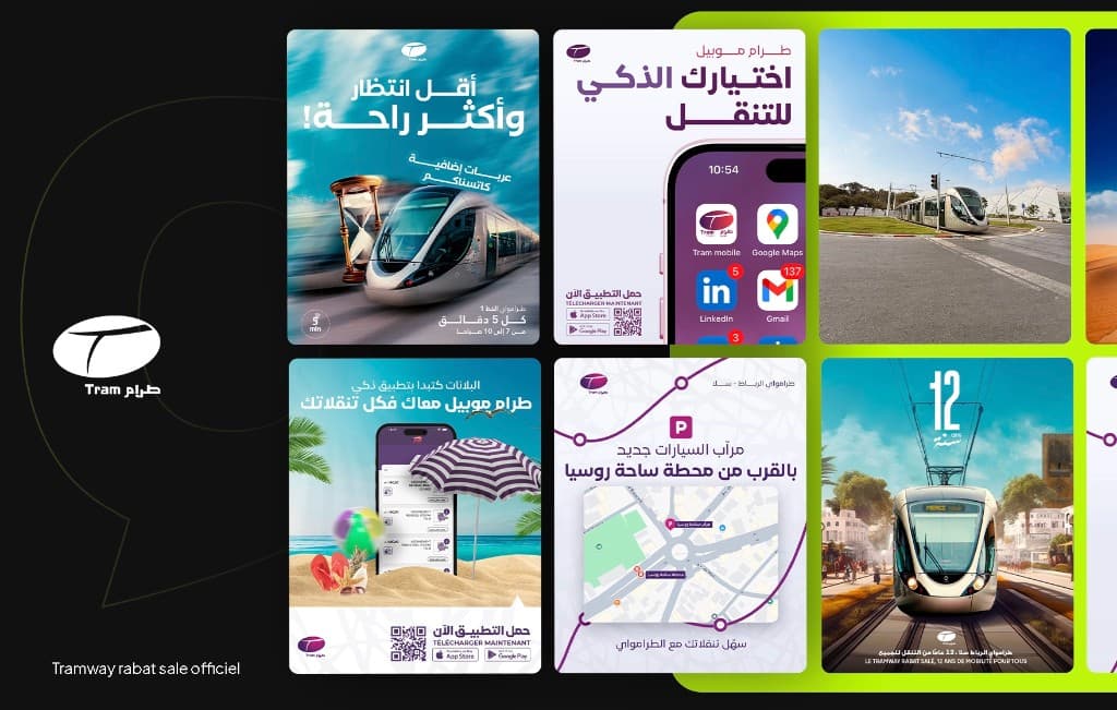Gestion réseaux sociaux du Tramway Rabat-Salé – Social360