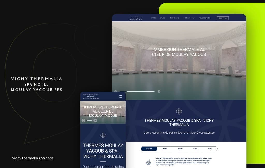 Landing page optimisée pour Vichy Thermalia – station thermale