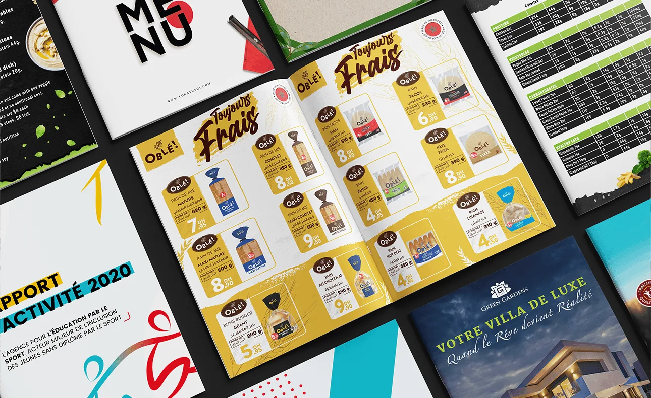 Design de Brochures & Menus – Social360